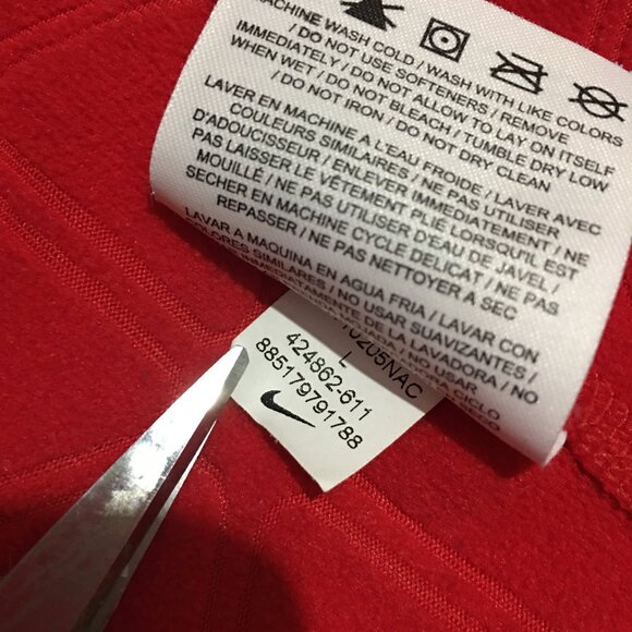 Nike Sphere Element 1/2 Zip Running Pullover Men Large Red - Picture 5 of 11